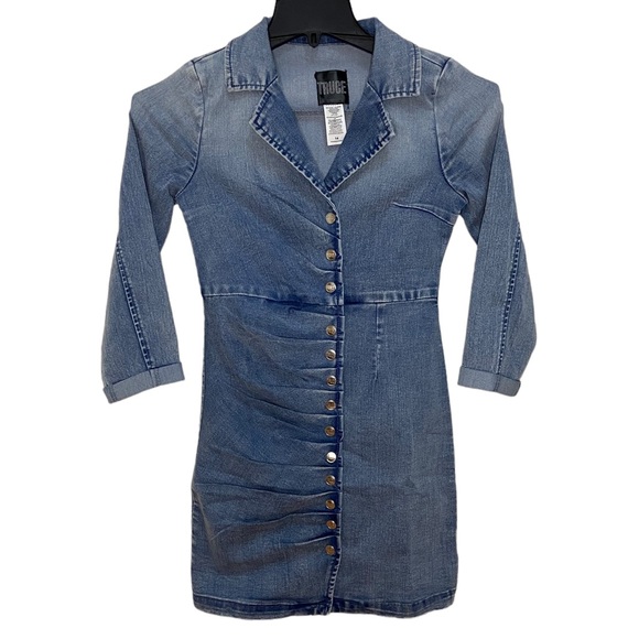 truce Other - Truce Kids' Long Sleeve Snap Front Denim Dress 14 New With Imperfection
